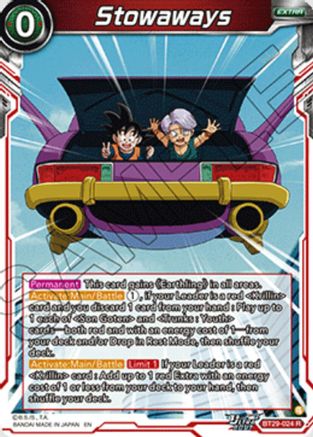 Image of Stowaways (BT29-024) - Fearsome Rivals Foil