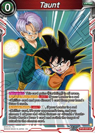 Image of Taunt (BT29-025) - Fearsome Rivals