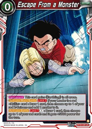 Image of Escape From a Monster (BT29-026) - Fearsome Rivals