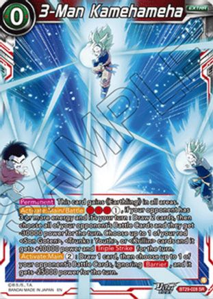 Image of 3-Man Kamehameha (BT29-028) - Fearsome Rivals Foil