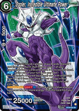 Image of Cooler, Incredible Ultimate Power (BT29-032) - Fearsome Rivals Foil