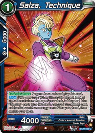 Image of Salza, Technique (BT29-035) - Fearsome Rivals