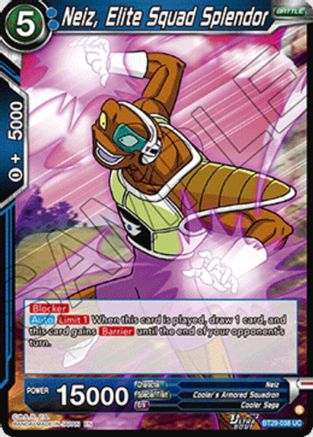 Image of Neiz, Elite Squad Splendor (BT29-038) - Fearsome Rivals Foil