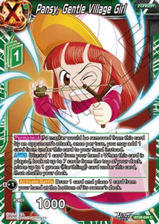 Image of Pansy, Gentle Village Girl (BT29-044) - Fearsome Rivals