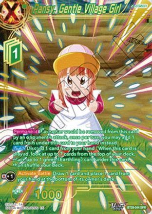 Image of Pansy, Gentle Village Girl (SPR) (BT29-044) - Fearsome Rivals Foil