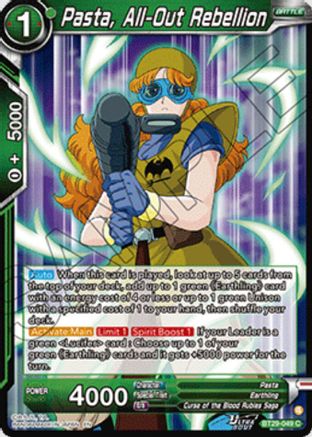 Image of Pasta, All-Out Rebellion (BT29-049) - Fearsome Rivals