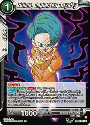 Image of Bulma, Implanted Loyalty (BT29-124) - Fearsome Rivals Foil