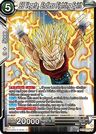 Image of SS Vegeta, Endless Fighting Spirit (BT29-117) - Fearsome Rivals Foil