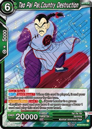 Image of Tao Pai Pai, Country Destruction (BT29-054) - Fearsome Rivals