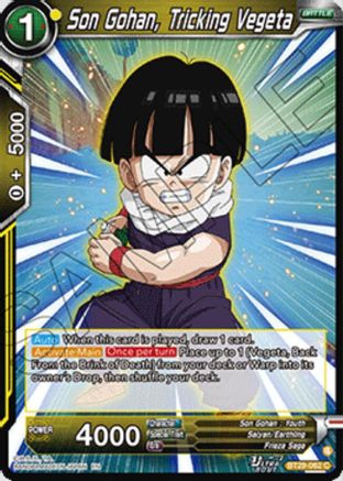 Image of Son Gohan, Tricking Vegeta (BT29-062) - Fearsome Rivals
