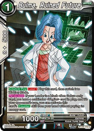 Image of Bulma, Ruined Future (BT29-110) - Fearsome Rivals