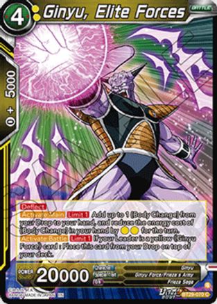 Image of Ginyu, Elite Forces (BT29-070) - Fearsome Rivals