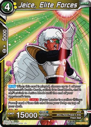 Image of Jeice, Elite Forces (BT29-072) - Fearsome Rivals Foil