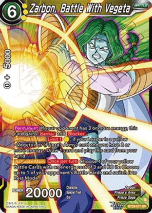 Image of Zarbon, Battle With Vegeta (BT29-077) - Fearsome Rivals Foil