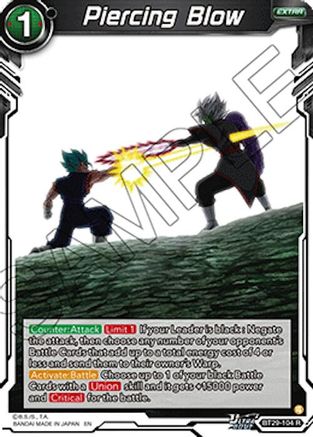Image of Piercing Blow (BT29-104) - Fearsome Rivals
