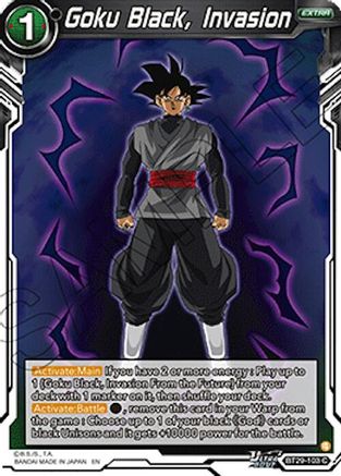 Image of Goku Black, Invasion (BT29-103) - Fearsome Rivals Foil