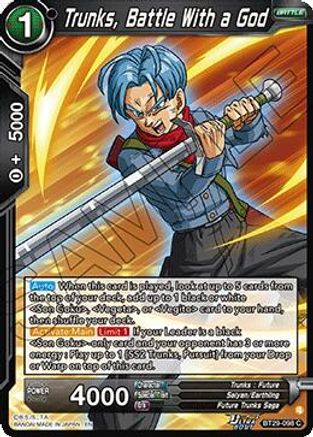 Image of Trunks, Battle With a God (BT29-098) - Fearsome Rivals Foil