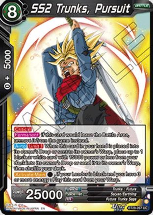 Image of SS2 Trunks, Pursuit (BT29-097) - Fearsome Rivals