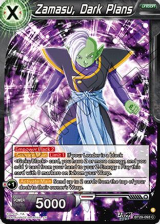 Image of Zamasu, Dark Plans (BT29-093) - Fearsome Rivals