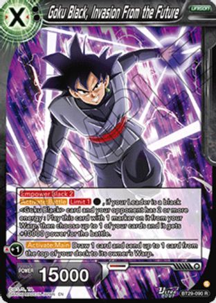 Image of Goku Black, Invasion From the Future (BT29-090) - Fearsome Rivals Foil