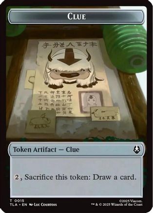 Image of Clue (0015) // spirit (003) Double-Sided Token (TLA-15 // 3) - Avatar: The Last Airbender Foil