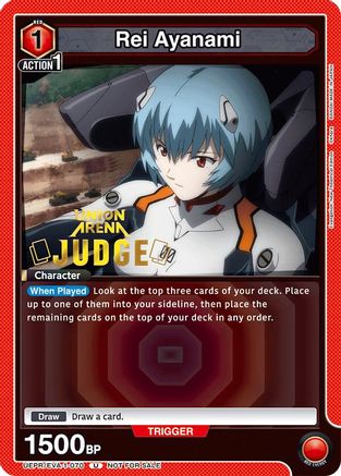 Image of Rei Ayanami (Judge Pack) (UEPR/EVA-1-070) - Union Arena Promotion Cards Foil