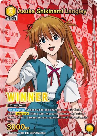 Image of Asuka Shikinami Langley (Winner) (UEPR/EVA-1-010) - Union Arena Promotion Cards Foil