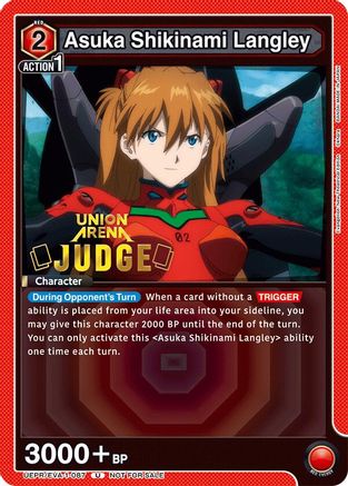 Image of Asuka Shikinami Langley (Judge Pack) (UEPR/EVA-1-087) - Union Arena Promotion Cards Foil