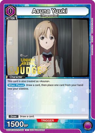 Image of Asuna Yuuki (Judge Pack) (UEPR/SAO-2-055) - Union Arena Promotion Cards Foil