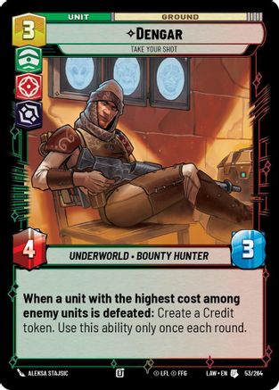 Image of Dengar - Take Your Shot (53/264) - A Lawless Time