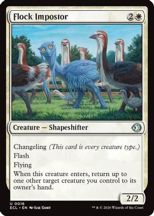 Image of Flock Impostor (ECL-016) - Lorwyn Eclipsed Foil