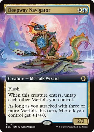 Image of Deepway Navigator (Extended Art) (ECL-370) - Lorwyn Eclipsed Foil