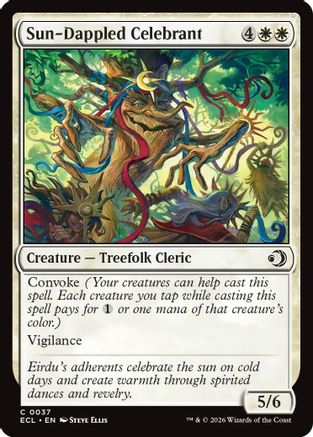 Image of Sun-Dappled Celebrant (ECL-037) - Lorwyn Eclipsed