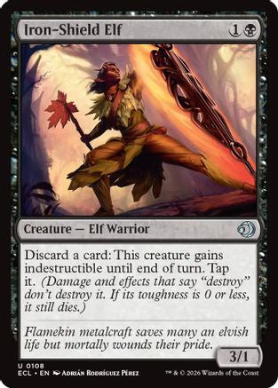 Image of Iron-Shield Elf (ECL-108) - Lorwyn Eclipsed