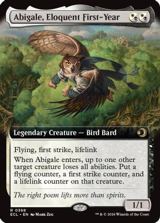 Image of Abigale, Eloquent First-Year (Extended Art) (ECL-368) - Lorwyn Eclipsed