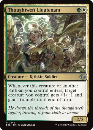 Image of Thoughtweft Lieutenant (ECL-246) - Lorwyn Eclipsed Foil