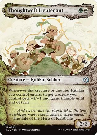 Image of Thoughtweft Lieutenant (Showcase) (ECL-343) - Lorwyn Eclipsed Foil