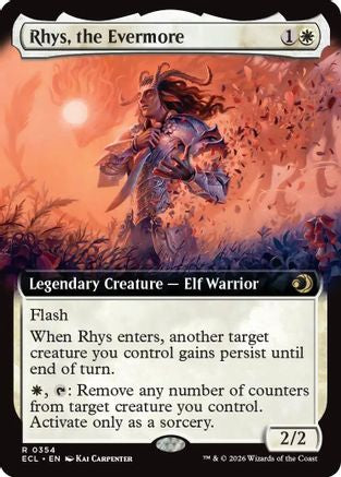 Image of Rhys, the Evermore (Extended Art) (ECL-354) - Lorwyn Eclipsed Foil