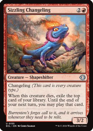 Image of Sizzling Changeling (ECL-155) - Lorwyn Eclipsed