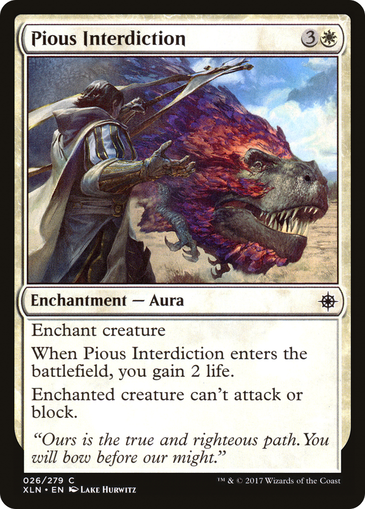 Image of Pious Interdiction (XLN-026) - Ixalan
