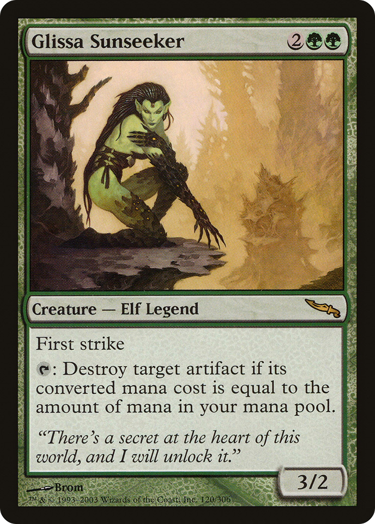 Image of Glissa Sunseeker (MRD-120) - Mirrodin Foil