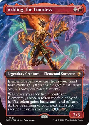 Image of Ashling, the Limitless (Borderless) (ECC-001) - Commander: Lorwyn Eclipsed