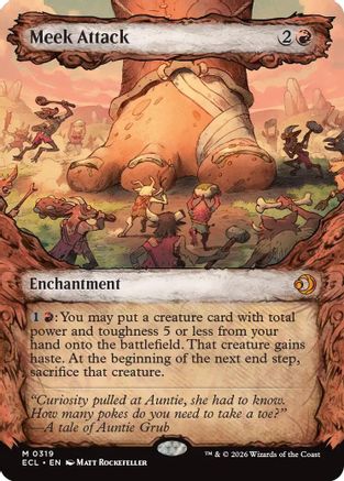 Image of Meek Attack (0319) (Showcase) (ECL-319) - Lorwyn Eclipsed Foil