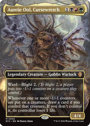 Image of Auntie Ool, Cursewretch (Borderless) (ECC-002) - Commander: Lorwyn Eclipsed Foil