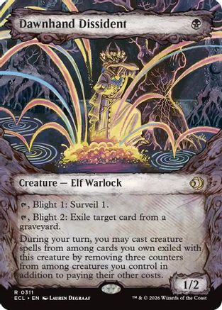 Image of Dawnhand Dissident (Showcase) (ECL-311) - Lorwyn Eclipsed Foil