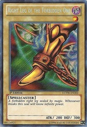 Image of Right Leg of the Forbidden One (LCYW-EN302) - Legendary Collection 3: Yugi's World 1st Edition
