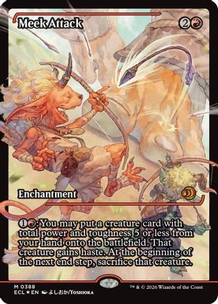 Image of Meek Attack (0388) (Showcase) (ECL-388) - Lorwyn Eclipsed Foil