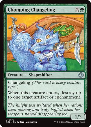 Image of Chomping Changeling (ECL-172) - Lorwyn Eclipsed Foil