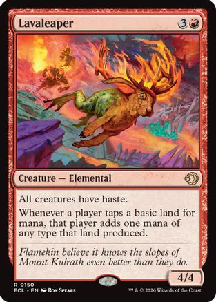 Image of Lavaleaper (ECL-150) - Lorwyn Eclipsed Foil