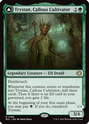 Image of Trystan, Callous Cultivator (ECL-199) - Lorwyn Eclipsed Foil